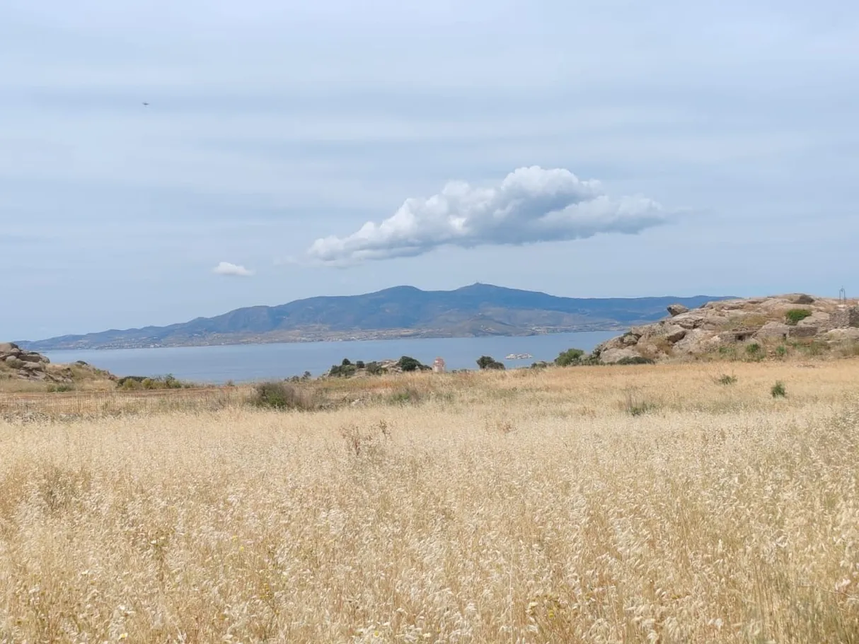 Sandy beach and turquoise water on Naxos