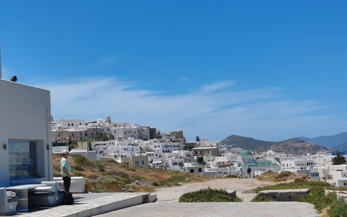 Naxos coastline from above