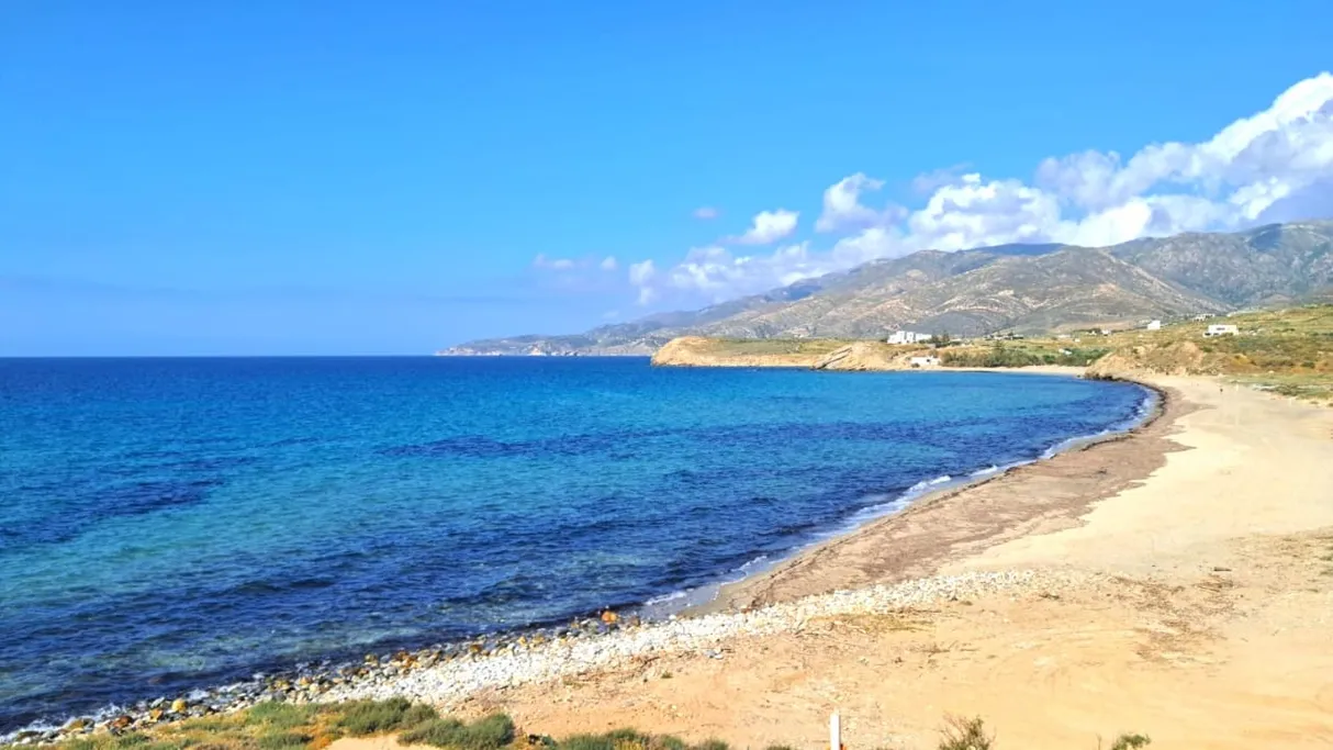 Naxos coastline from above